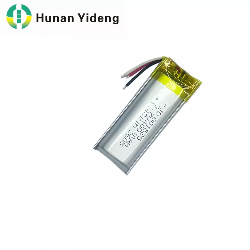3.7V 600mAh 801535 Yastı Litium Polimer Təkrar doldurulan Lipo Batareya