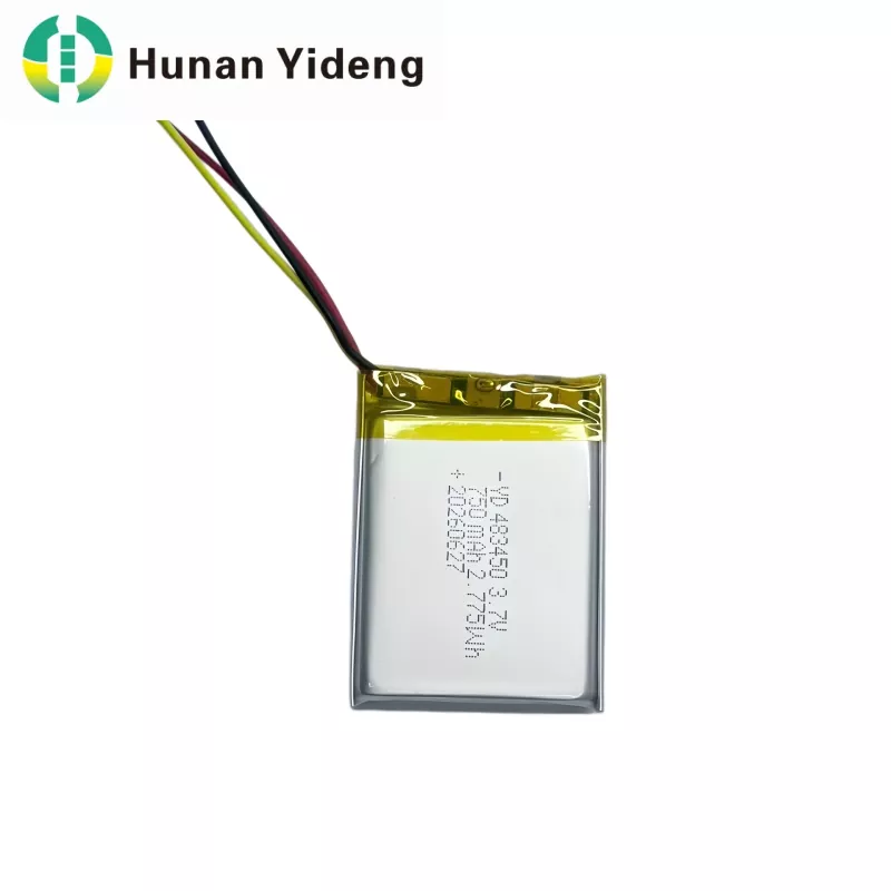 3.7V 750mAh 483447 Yüksək Tutumlu Kiçik Litium Polimer Təkrar doldurulan Lipo Batareya