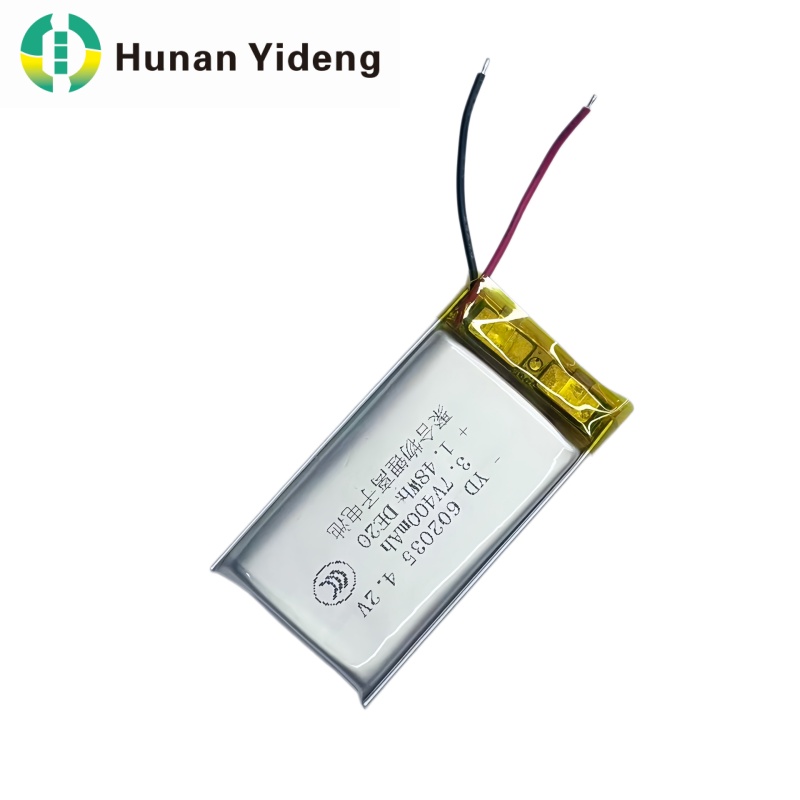 602035 Ağıllı Divan üçün 3.7v 400mAh Litium İon Batareya