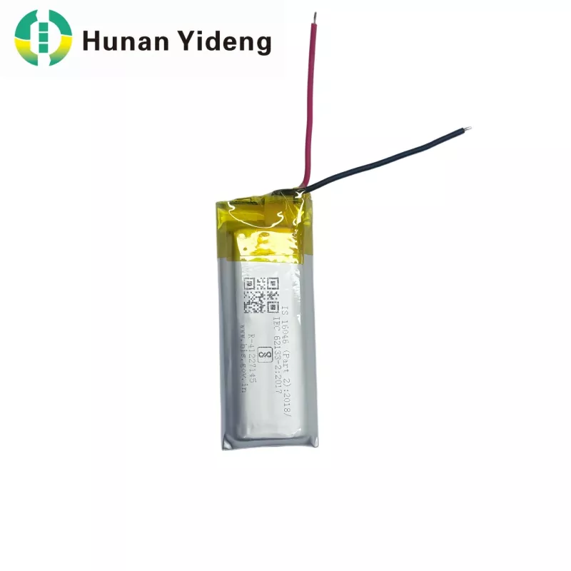 801435 Ağıllı Qapı Kilidi üçün 3.7v 500mah Li Ion Batareya Paketi 1.48wh