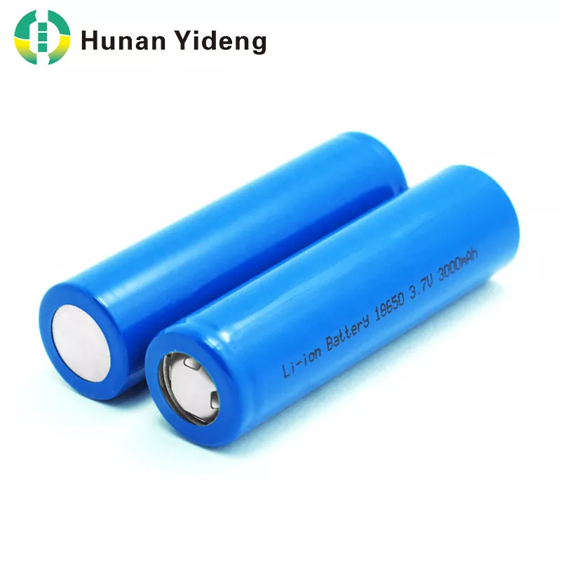Yüksək tutumlu 18650 silindrik litium-ion batareya 3.7V 3000mAh